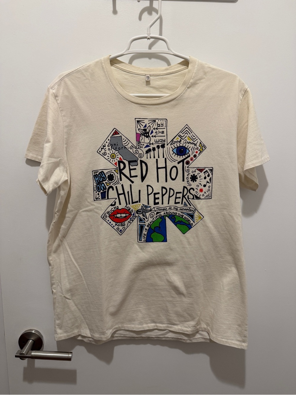 R13 Red Hot Chili Peppers Graphic Tee - Cream